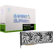 MSI VGA GEFORCE RTX 4070 SUPER 12G GAMING X SLIM WHITE RTX4070S 12GB GDDR6X 192B DX12 PCIE 4.0 X16 (3XDP 1XHDMI)