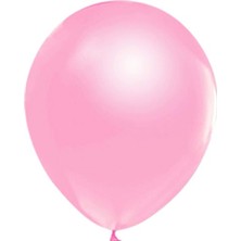 Organizasyon Pazarı 12 inç Pembe renk 10 lu Metalik Dekorasyon Balonu