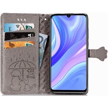 BDT Boutique Huawei Y8P Kılıf Için Kılıf Kısa Kayış Karikatür Hayvanlar Kapak Çevirin (Yurt Dışından)