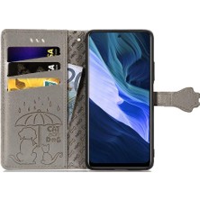 BDT Boutique Infinix Not 10 Karikatür Hayvanlar Için Kılıf Kısa Kayış Darbeye Flip Case (Yurt Dışından)