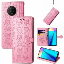 BDT Boutique Infinix Not 7 Için Kılıf Kısa Kayış Karikatür Hayvanlar Darbeye Kapak Çevirin (Yurt Dışından)