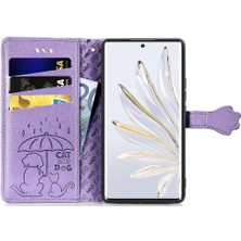 BDT Boutique Huawei Onur 70 Flip Kapak Için Kılıf Kısa Kayış Deri Kılıf Darbeye (Yurt Dışından)