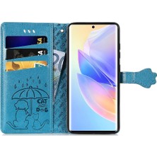 BDT Boutique Huawei Onur 60SE Darbeye Karikatür Hayvanlar Için Kılıf Kısa Kayış Flip (Yurt Dışından)