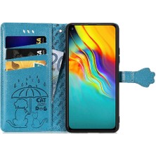 BDT Boutique Infinix Sıcak 9 Karikatür Hayvanlar Için Kılıf Kapak Kapak Kısa Kayış Darbeye (Yurt Dışından)