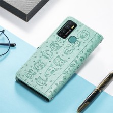 BDT Boutique Infinix Sıcak 9 Karikatür Hayvanlar Için Kılıf Kapak Kapak Kısa Kayış Darbeye (Yurt Dışından)