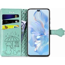 BDT Boutique Huawei Onur 80 Pro Karikatür Hayvanlar Için Kılıf Kısa Kayış Kapak Kılıfı (Yurt Dışından)