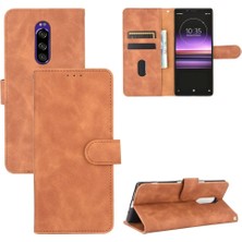 BDT Boutique Sony Xperia 1 Kart Ekleme Deri Için Kılıf Folio Flip Case Koruyucu (Yurt Dışından)