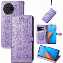 BDT Boutique Infinix Not 12 Pro Karikatür Hayvanlar Için Kılıf Kısa Kayış Kapak Kılıfı (Yurt Dışından)