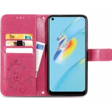 BDT Boutique Oppo A54 4g Için Kılıf Kısa Kayış Dört Yapraklı Yonca Deri Kılıf Kapak Çevirin (Yurt Dışından)