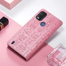 BDT Boutique Nokia Nokia Artı Flip Kapak Karikatür Hayvanlar Için Kılıf Kısa Kayış Deri (Yurt Dışından)