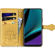 BDT Boutique Infinix Not 11 Pro Karikatür Hayvanlar Için Kılıf Darbeye Deri Kılıf Flip (Yurt Dışından)