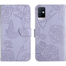 BDT Boutique Infinix Not 10 Çiçekler ve Kelebekler Anti-Damla Koruma Pu Için Kılıf (Yurt Dışından)