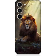 Teknomeg Samsung Galaxy S23 Plus  Uyumlu Kral Aslan Desenli Silikon Kılıf