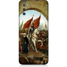 Teknomeg Samsung Galaxy A03S Uyumlu Fatih Sultan Mehmet Istanbul Desenli Silikon Kılıf