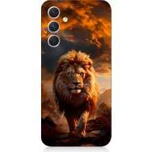 Teknomeg Samsung Galaxy A24 Uyumlu Yırtıcı Aslan Kral Desenli Silikon Kılıf