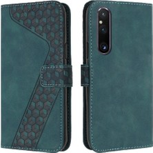 BDT Market Sony Xperia 1 V Flip Folio Cüzdan Kart Yuvaları Için Telefon Kılıfı Kapak Manyetik (Yurt Dışından)