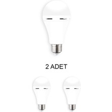 Cata CT-4229 Şarjlı LED Ampul Beyaz 9W 2 Adet