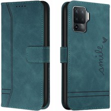 Manyi Market Oppo Phone 5 Lite Için Telefon Kılıfı Kart Yuvaları Kapak Pu Deri El Kayışı (Yurt Dışından)