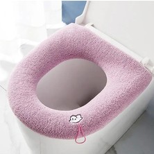 DouranShop 5c Stili Kış Sıcak Klozet Kapağı Mat Banyo Tuvalet Pedi Yastık Saplı Kalın Yumuşak Yıkanabilir Karikatür Tuvalet Halkası (Yurt Dışından)