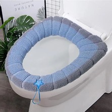 DouranShop No.3 Tarzı Tuvalet Minderi Gerilebilir Sıcak Klozet Kolu ile Tuvalet Pedi Cilt Dostu Sıcak Tutmak Klozet Kapakları Yeniden Kullanılabilir (Yurt Dışından)