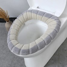 DouranShop No.6 Stili Kış Sıcak Klozet Kapağı Mat Banyo Tuvalet Pedi Yastık Saplı Kalın Yumuşak Yıkanabilir Closestool Isıtıcı Aksesuarları (Yurt Dışından)