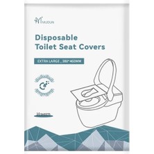 DouranShop 10 Adet Tarzı Toplu Tek Kullanımlık Klozet Kapağı 100% Su Geçirmez Taşınabilir Güvenli Seyahat Banyo Tuvalet Kağıdı Pedi Banyo Aksesuarı (Yurt Dışından)