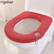 DouranShop No.8 Tarzı Klozet Kapağı Katı Basit O-Şeklinde Yıkanabilir Kış Sıcak Banyo Popüler Günlük Temel Ev Sıcak Satış Ev Closestool Yeni (Yurt Dışından)