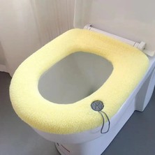 DouranShop No.8 Tarzı Klozet Kapağı Katı Basit O-Şeklinde Yıkanabilir Kış Sıcak Banyo Popüler Günlük Temel Ev Sıcak Satış Ev Closestool Yeni (Yurt Dışından)