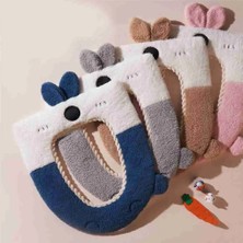 DouranShop B1 Stili Karikatür Renkli Yumuşak Klozet Kapağı Yıkanabilir Sıcak Tutmak Kalınlaşmış Tuvalet Paspas Ev Ev Banyo Aksesuarları (Yurt Dışından)