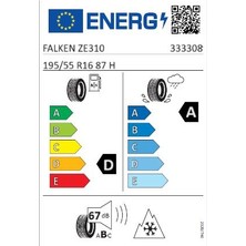 Falken 195/55 R16 87H Zıex Ze310 Ecorun Yaz Lastiği (Üretim Yılı: 2024)