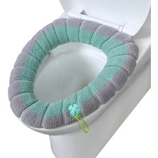DouranShop Pembe Tarzı Yumuşak Kalın Klozet Kapağı Pedleri Yumuşak Isıtıcı Gerilebilir Lifler Yetişkinler Için Çocuk Bebekler Için Klozet Kapağı (Yurt Dışından)