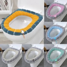 DouranShop F Tarzı Evrensel Klozet Minderi Kalın Peluş O-Şekilli Klozet Klozet Kapağı Saplı Iskandinav Banyo Aksesuarları (Yurt Dışından)