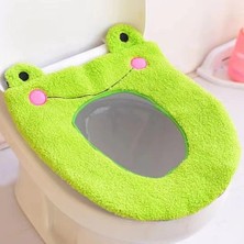 DouranShop Kt Tarzı Klozet Kapağı Mat Banyo Isıtıcı Tuvalet Yıkanabilir Kumaş Klozet Isıtıcı Ped Karikatür Peluş Tuvalet Paspas Kalınlaşma Lazımlık Seti (Yurt Dışından)