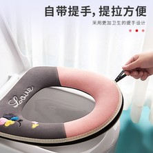 DouranShop No.4 Stili Klozet Dört Mevsim Evrensel Çift Fermuarlı Yaz Klozet Koltuk Minderi Su Geçirmez Fermuar Modelleri Klozet Kapağı Ev (Yurt Dışından)