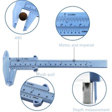 Zining Shop Beyaz Stil Dıy Ölçü Aracı Ağaç Işleme Metal Işleme Sıhhi Tesisat Modeli Yapımı Sürmeli Kumpas Açıklık Derinlik Çapı Ölçü Aracı (Yurt Dışından)