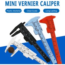 Zining Shop Kırmızı Stil 80MM Mini Plastik Dijital Kumpas Karbon Fiber Kadran Sürmeli Kumpas Ölçer Pakometre Dijital Mikrometre Ölçme Araçları (Yurt Dışından)