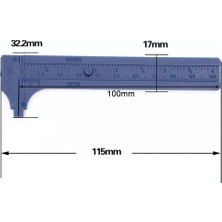 Zining Shop 0-10CM Tarzı Yüksek Li mm Plastik Dijital Sürmeli Kumpas Metal Mikrometre Elektronik Doğru Ölçüm Öğrenci Kırtasiye Aracı (Yurt Dışından)