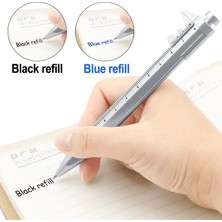 Zining Shop Mavi Stil Taşınabilir Mmvernier Kumpas Rulo Plastik Mini Sürmeli Kumpas Jel Mürekkep Kalem ile Model Slayt Ölçme Ölçme Araçları (Yurt Dışından)
