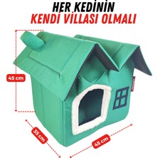 Xpermate Pet Villa Kedi Evi Kedi Villası Kedi Kulübesi Kedi Evleri Turkuaz