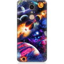 Teknomeg Casper Via G1 Plus Uyumlu Uzayda Gezegenler ve Galaksiler Desenli Silikon Kılıf