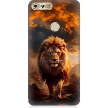 Teknomeg Casper Via F2 Uyumlu Yırtıcı Aslan Kral Desenli Silikon Kılıf