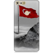 Teknomeg Casper Via F2 Uyumlu Bayrak ve Dağ Desenli Silikon Kılıf