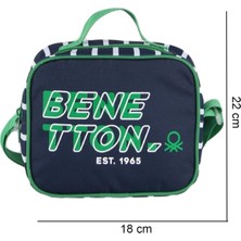 Benetton Laptop Bölmeli Okul Sırt Çantası 3 Bölmeli+Beslenme Çantası