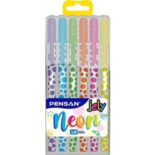 Pensan 2801 Karışık 6'lı Jely Neon Jel Kalem