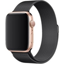 Pistech Apple Watch Seri 2/3/4/5/6/7/8/9/se 38MM-40MM-41MM Uyumlu Starlight Milano Hasır Metal Kordon