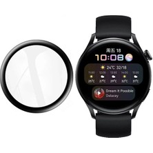 Pistech Huawei Watch Gt 3 Pro 43MM Uyumlu   Seramik Tam Kaplayan Temperli Cam Full Ekran Koruyucu