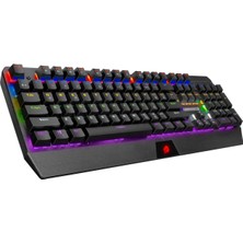 GameBooster G5R Defender Red Switch Rainbow Mekanik Klavye Türkçe Gaming Klavye Anti Ghosting Metal Kaplama