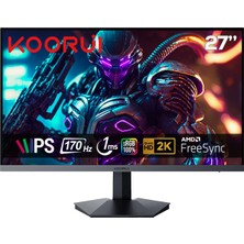 Koorui 27" GN07 170Hz 1ms IPS Qhd (Hdmı, Displayport) Gaming Monitör