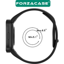 Forzacase Xiaomi Redmi Watch 3 Active ile Uyumlu Silikon Kordon Kayış + Ekran Koruyucu Film - FC171