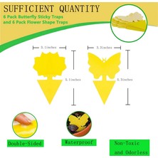 Bettyalala Xhhdqes Meyve Sineği Tuzağı, Mutfak Için Meyve Sineği Tuzakları, Meyve Sineği Tuzağı Iç/dış Mekan Kullanımı (24 Paket), Sivrisinek Tuzağı Iç Mekan, Çift Taraflı Sarı (Yurt Dışından)